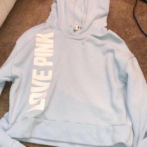 victoria secret cropped sweatshirt